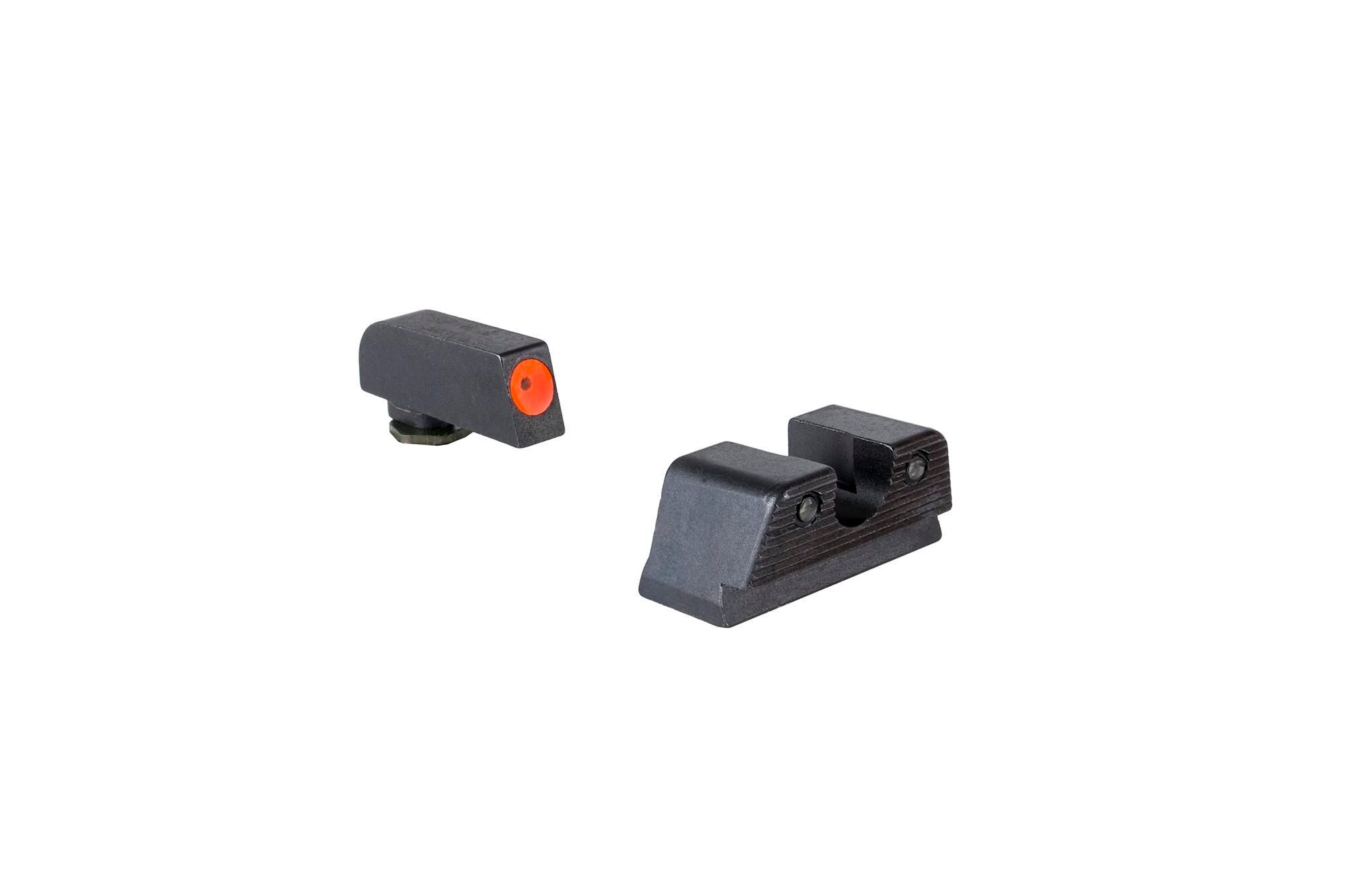 Trijicon HD Night Sight Set MOS Rear - Orange Front Outline - For